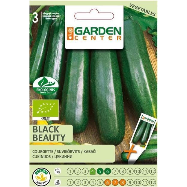 Garden Center, Semi, Organic Zucchini Seeds Black Beauty Gc (Semi di verdura)