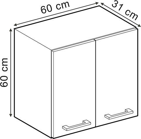 Produktbild Vicco Hängeschrank R-Line (60 x 31 x 60 cm)