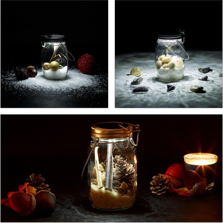 Actual product image Relaxdays Solar light (10 x 11 x 18 cm, 1 x)