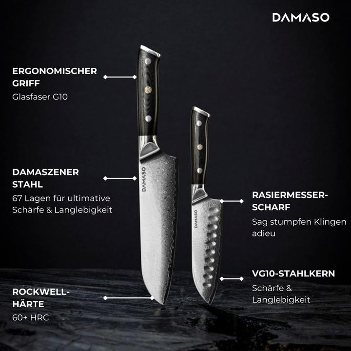 Produktbild Damaso 2er-Damastmesser Set (17.50 cm)