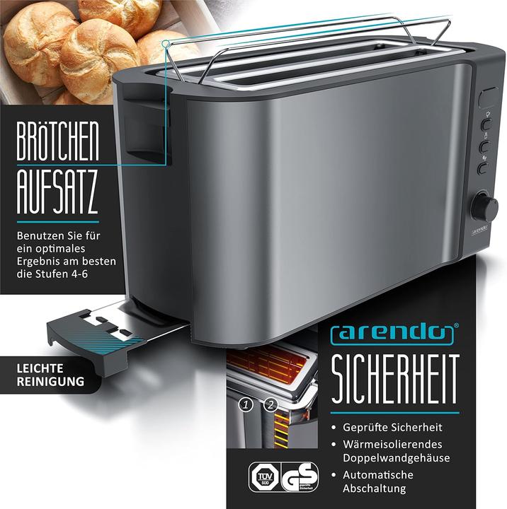Actual product image Arendo Frühstücks Set - Wasserkocher, Toaster und Eierkocher (1.50 l)