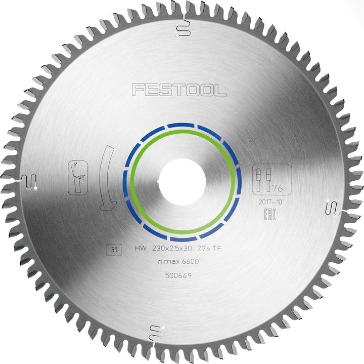 Actual product image Festool Circular saw blade HW 230x2,5x30 TF76