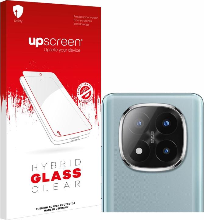 Produktbild upscreen Schutzglas Schutzfolie Displayschutz Display Schutz Glas Folie klar (1 Stück, Xiaomi Redmi Note 14 Pro)