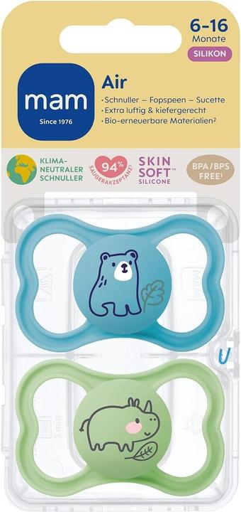 Actual product image MAM Air silicone dummy, 2 pieces, 6-16 months (2 x, 6 - 16 M.)