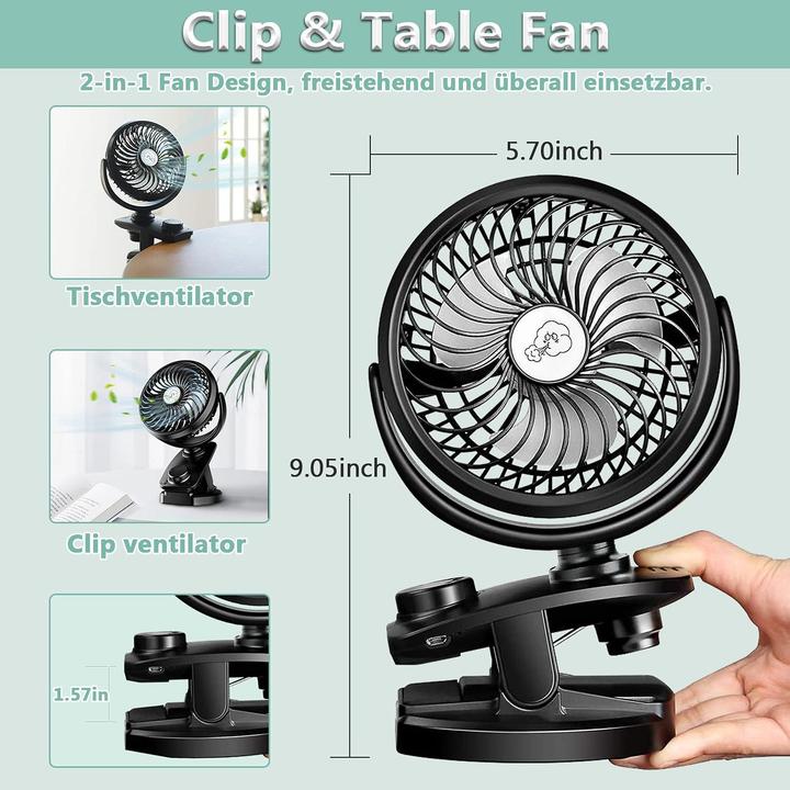 Image du produit AidSci Mini-clip USB Ventilateur