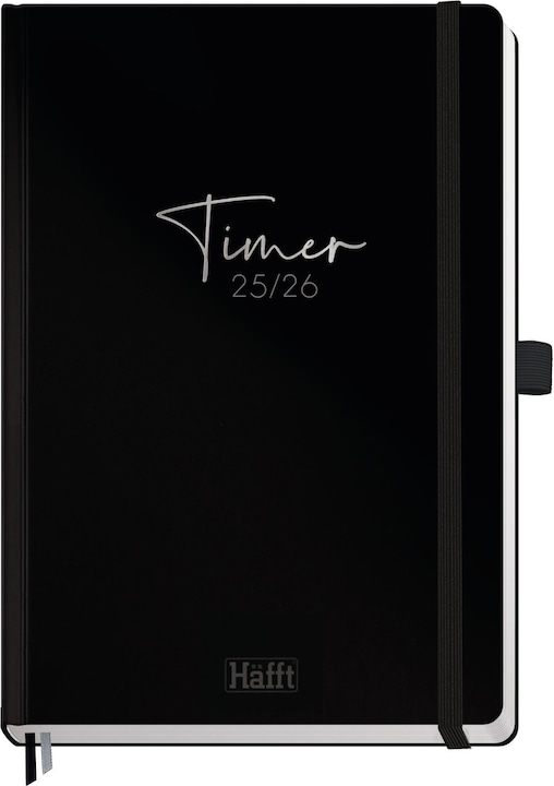 Produktbild Timer Deluxe A5 'Black Edition' 2025/2026 (15 x 21 cm, Deutsch)