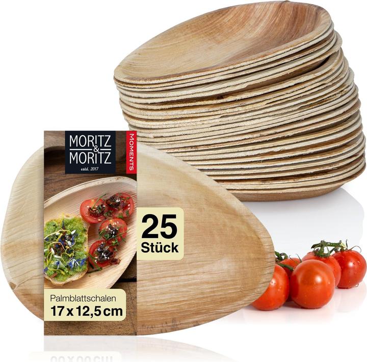 Image du produit Moritz & Moritz Vaisselle en feuille de palmier 25 pièces (25 x)