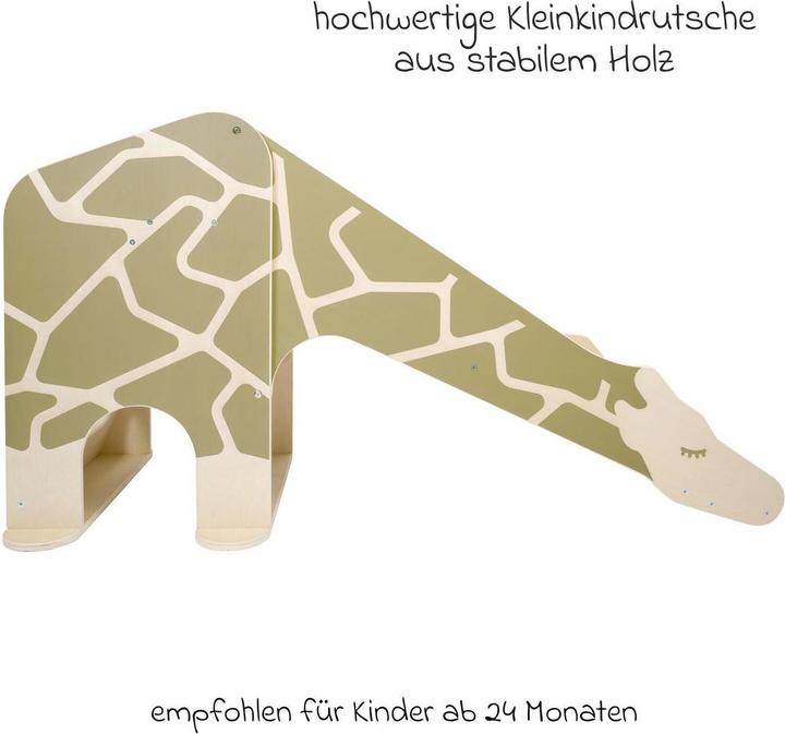 Actual product image small foot Indoor Slide Giraffe "Wildlife