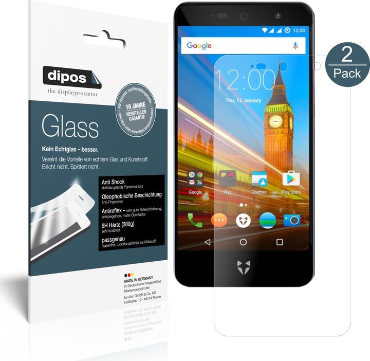 Dipos 6X Pellicola Protettiva Antiriflesso Per Wileyfox Swift 2X: Protezione Opaca Anti-impronte Made In Germany