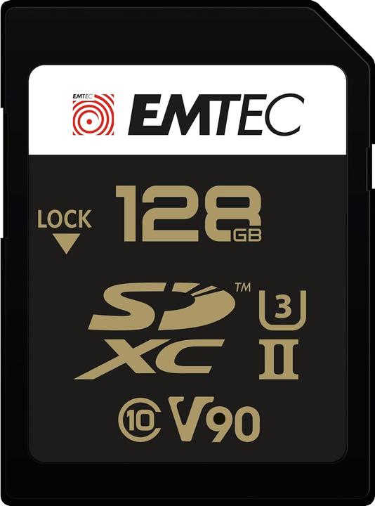 Actual product image Emtec SD 128GB UHS-II U3 V90 Ultra Pro (128 GB, SDXC, U3, UHS-II)