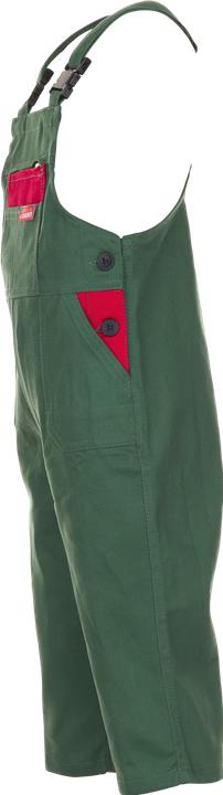 Produktbild Planam Kinder-Latzhose mittelgrün/mittelrot 110/116 122/128