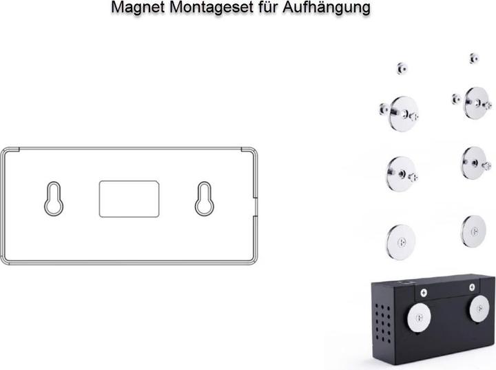Actual product image Allnet Switch zbh. Magnet mounting for ALL-SG8005 & ALL-SG8008
