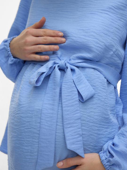 Immagine prodotto Mamalicious Normal geschnitten Rundhals Elastische Bündchen Puffärmel Top Bluse (L)