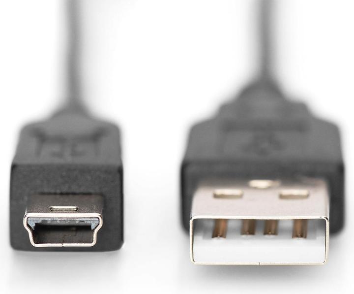 Actual product image Digitus USB 2.0 connection cable, type A to mini B bw (3 m, USB 2.0)