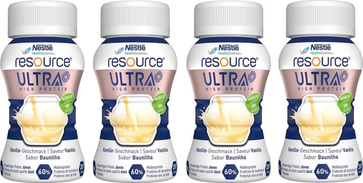 Image du produit Nestlé Resource Ultra + Vanille CH 4 Fl 200 ml (Vanille)