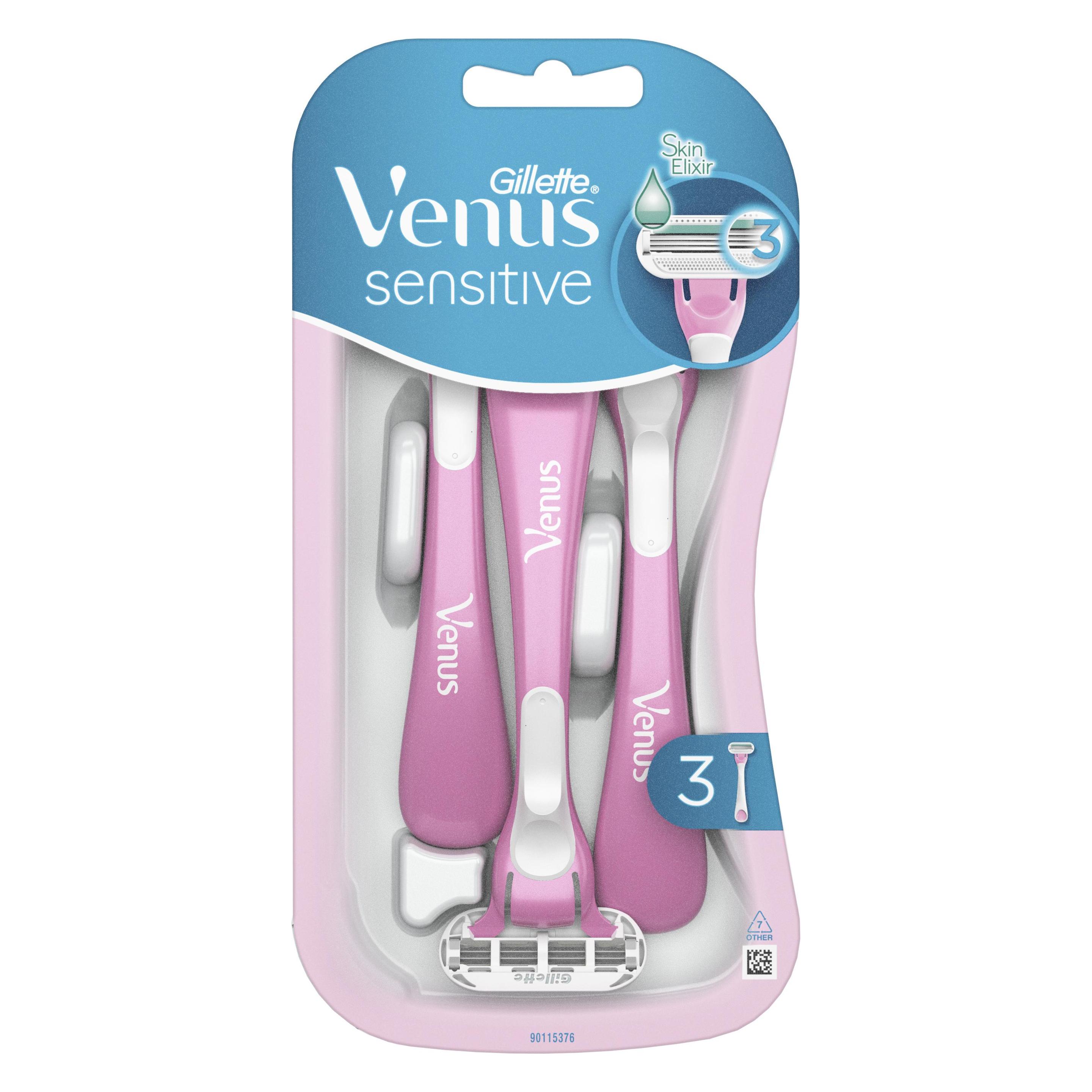 Gillette Venus, Nat scheermes, Gevoelig