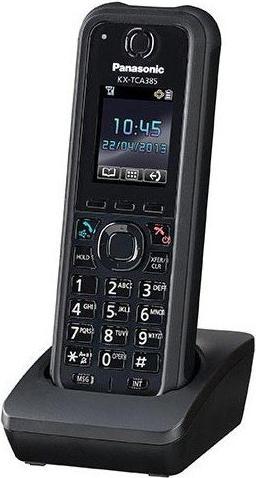 Actual product image Panasonic KX-TCA385CE Tough DECT handset incl. charging cradle IP65 dust and splash-proof. Color display Vi...