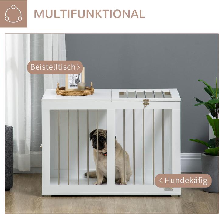 Image du produit PawHut Cage pour chiens avec portes verrouillables (Chenil pour chiens)