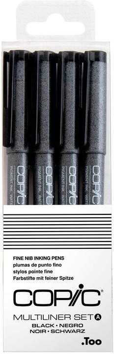 Image du produit Copic Kit Multiliner noir, 4 pièces (Noir, 4x)