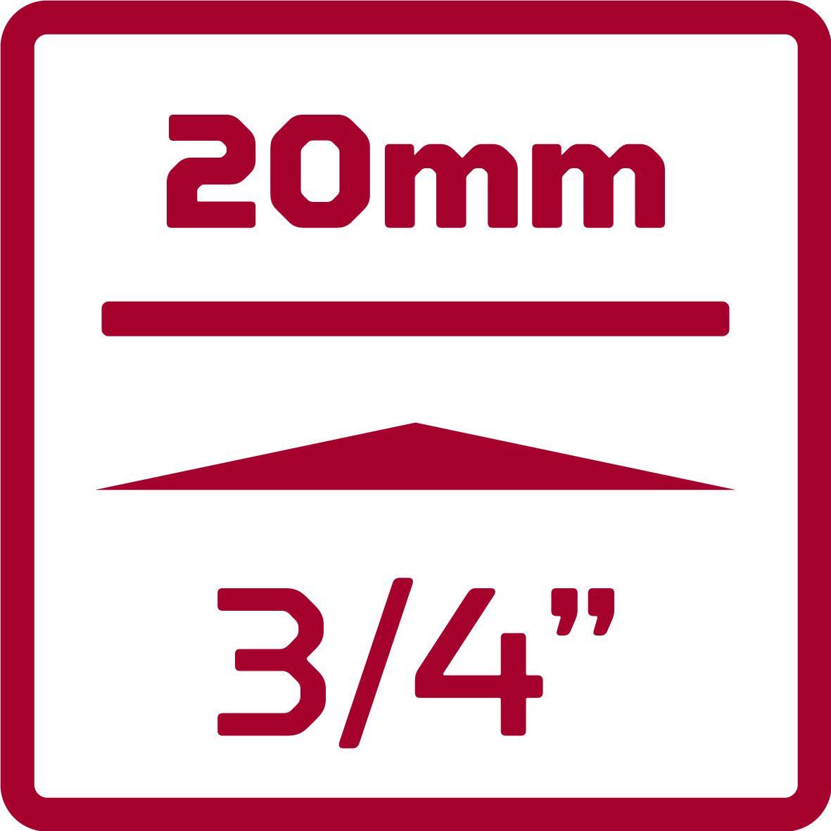 Thumbnail - Gedore Red, Steckschlüssel + Stecknuss, red R73003210 Kraftschraubereinsatz 3/4" 6-kant 32 mm Länge 56 mm (32 mm)