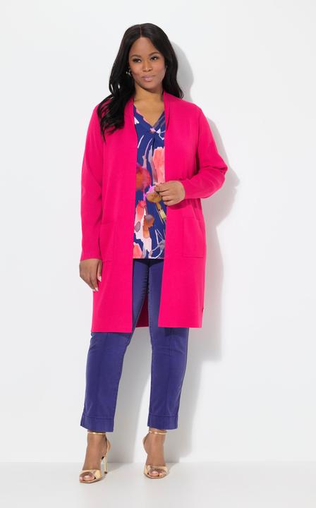 Produktbild Ulla Popken Strickjacke, lange, offene Form, weicher Feinstrick (50, 52)