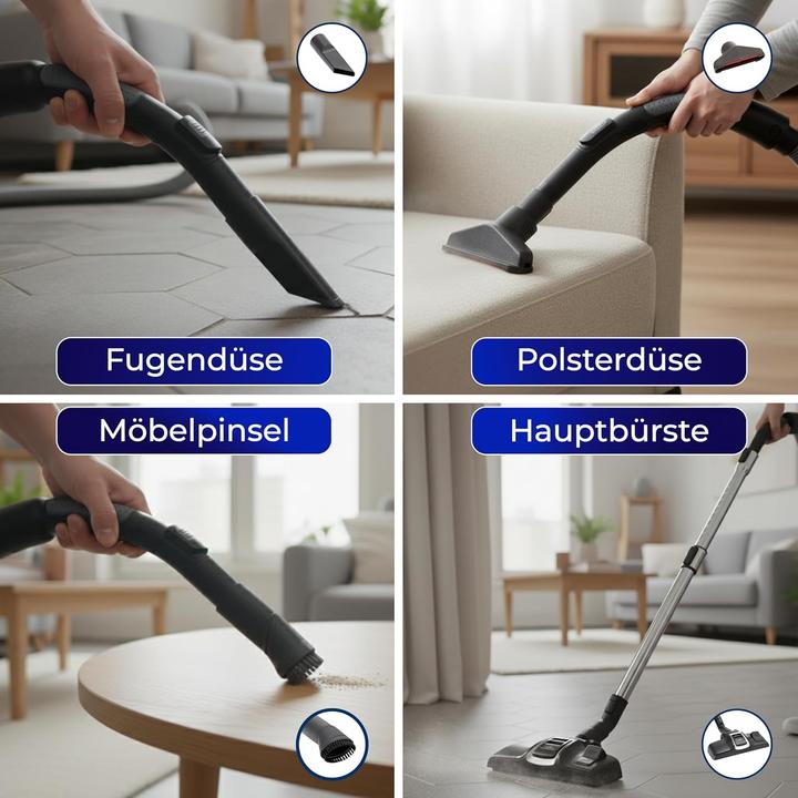 Produktbild KLAMER Staubsauger Beutellos, Bodenstaubsauger ohne Beutel, Ideal für Haustierbesitzer gegen Ti…