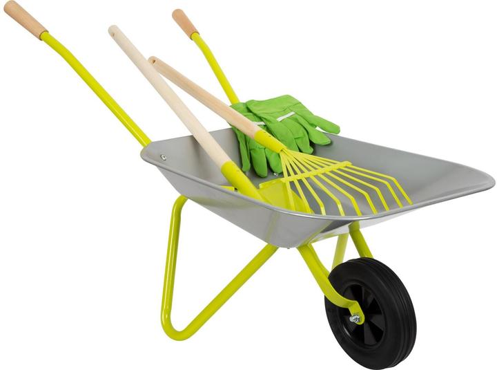 Actual product image small foot Wheelbarrow with garden tools