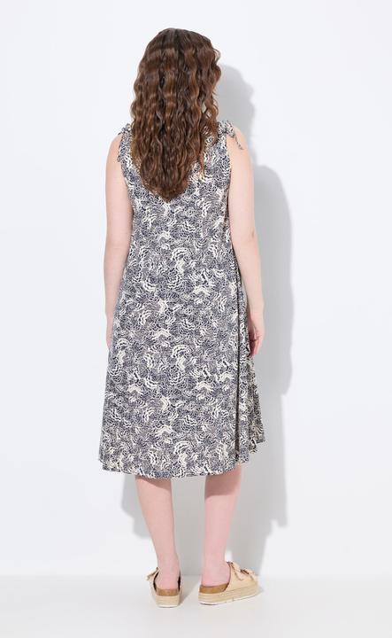 Produktbild Ulla Popken Midikleid, Jersey, Wolken, V-Ausschnitt, ärmellos (60)