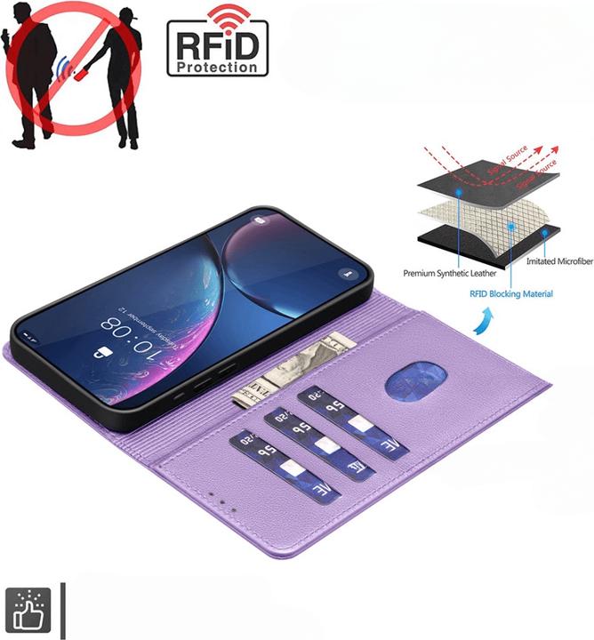 Produktbild Binfen Color Xiaomi 15 Pro - BINFEN Leder Etui Hülle mit RFID Blocker (Xiaomi 15 Pro)