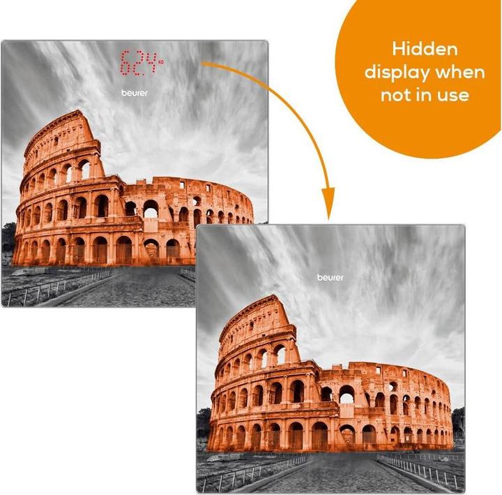 Actual product image Beurer Glass scale GS 215 Rome (180 kg)