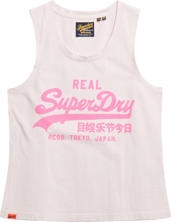 Superdry Neonfarbenes Oberteil mit Vintage Logo und Rundhalsausschnitt (L)