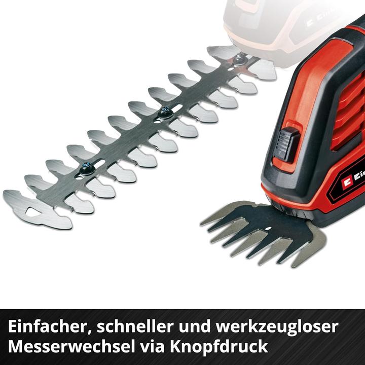 Image du produit Einhell GE-CG 18/100 Li T (1x 2,5Ah) Akku Gras- und Strauchschere 18 V Li-Ion (Fonctionnement sur batterie)