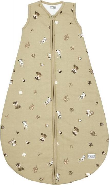 Produktbild Meyco Schlafsack Jersey Wattiert 62 cm Forest Animals sand (62 cm, Winter, Frühling, Herbst)