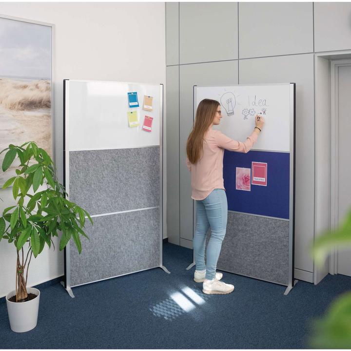 Produktbild Maul Stellwandsystem MAULconnecto 9661089 Uplight 3xAk d.gr Stand (100 x 182 cm)
