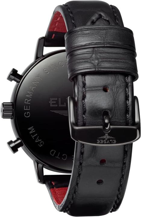 Actual product image Elysee Minos Quartz Watch with Black Strap