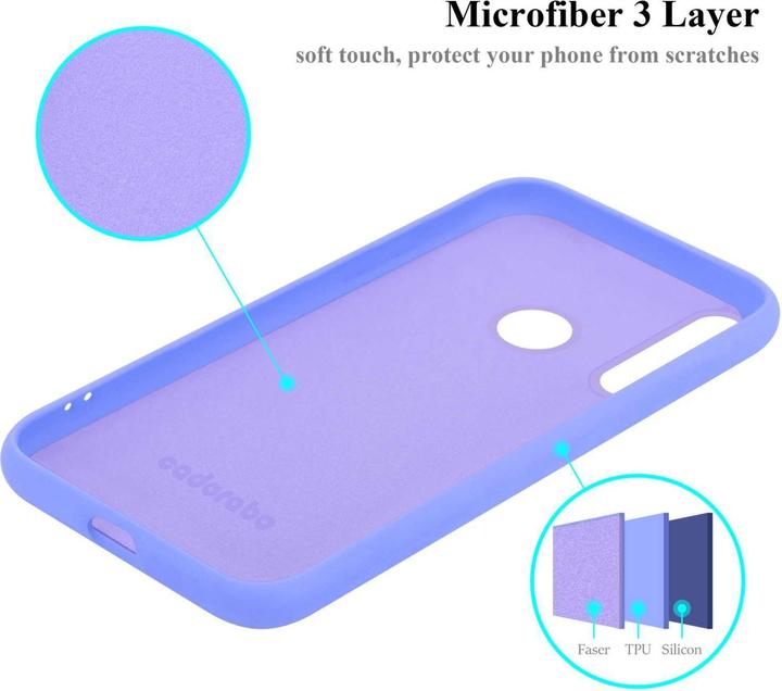 Actual product image Cadorabo Bumper Case for Huawei Y6P TPU Liquid Silicone Cover for Huawei Y6P (Huawei Y6p)