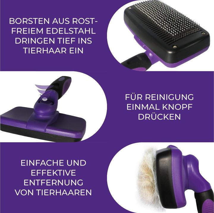 Image du produit Quick Aid Brosse autonettoyante Ergo pour animaux domestiques (Chat, Chien)