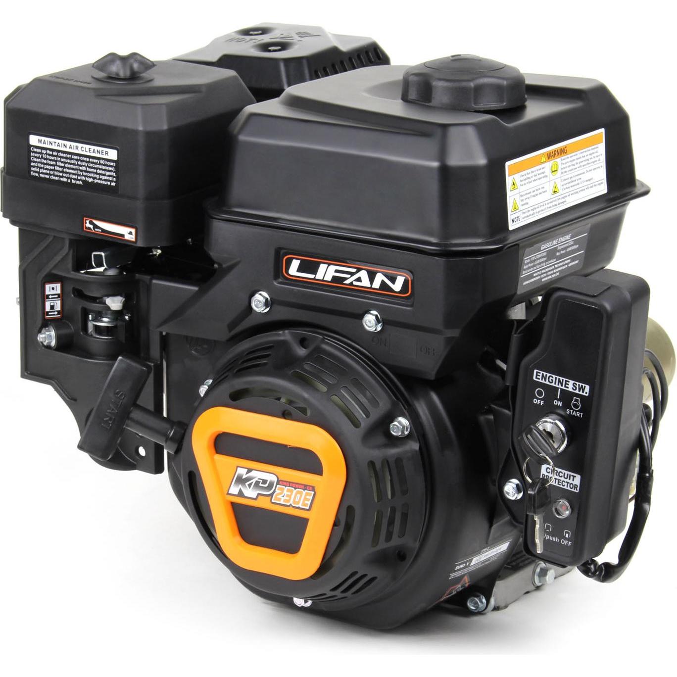 Wiltec LIFAN KP230E 19,05mm E-Start Benzinmotor Einzylinder 6,5PS Motor Rüttelplatte Bau
