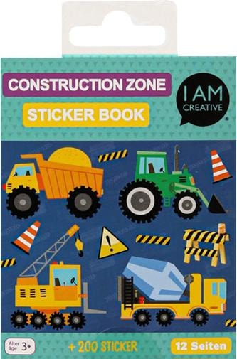 Image du produit I Am Creative Album d'autocollants Construction Zone