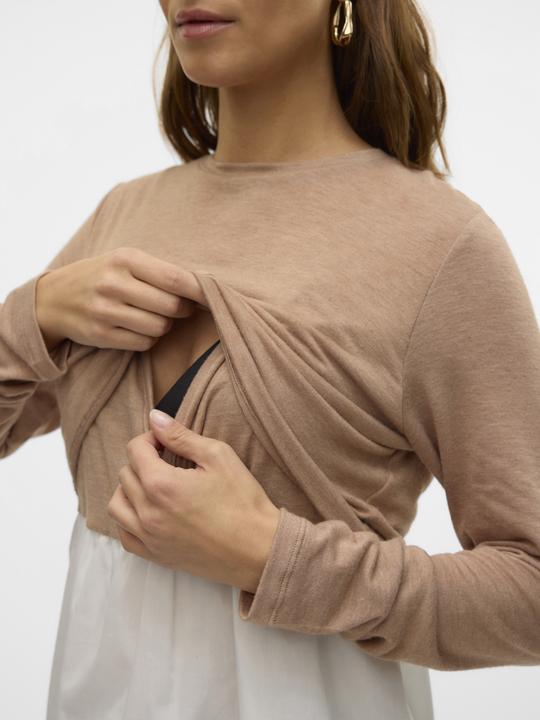 Produktbild Mamalicious Normal geschnitten Rundhals Top Bluse (XL)