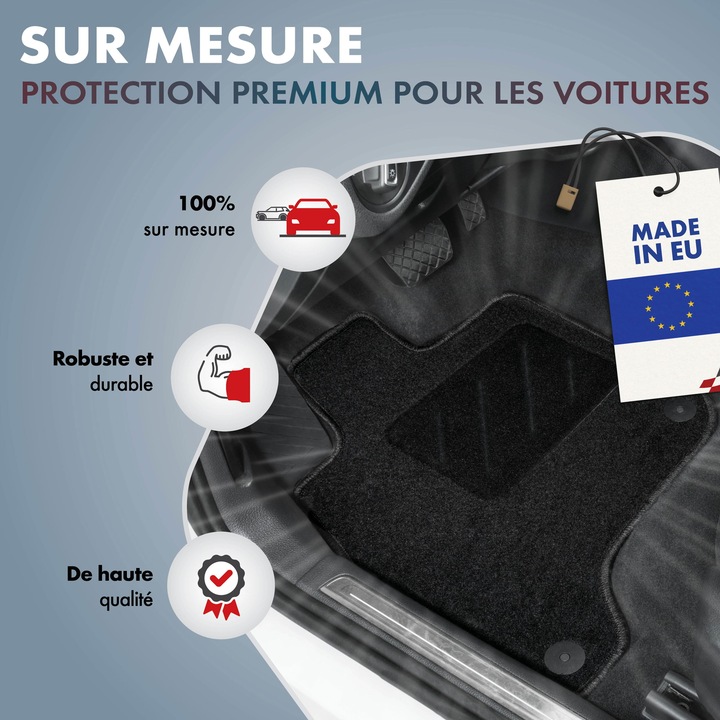 Actual product image Walser Floor mats for Suzuki Kizashi BJ 10/2010 - today (2 front mats + 2 rear mats)