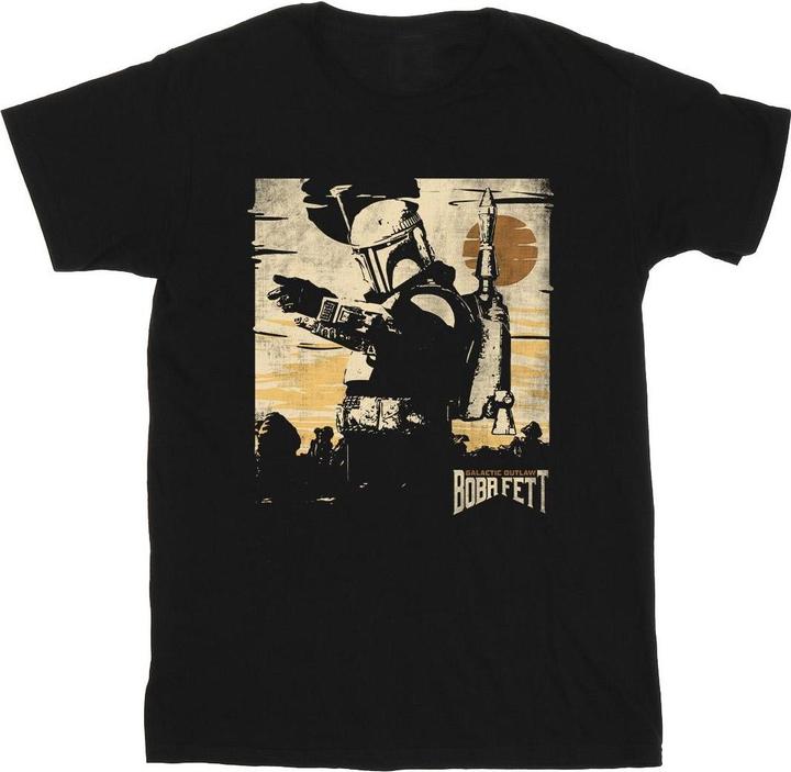 Actual product image Star Wars Mens The Book Of Boba Fett Points T-Shirt (M)