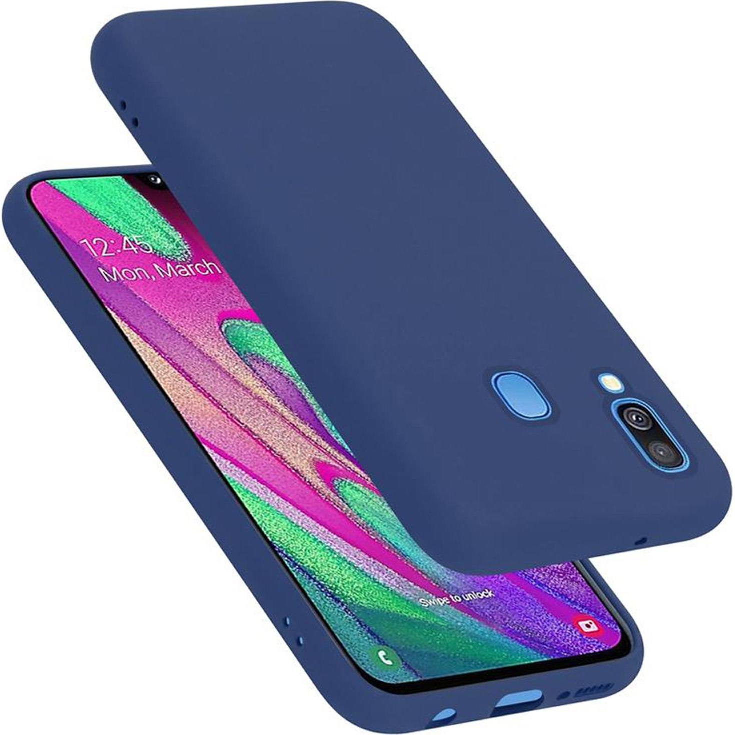 Thumbnail - Cadorabo TPU Liquid Silicone Case Cover (Samsung Galaxy A40), Smartphone Hülle, Blau