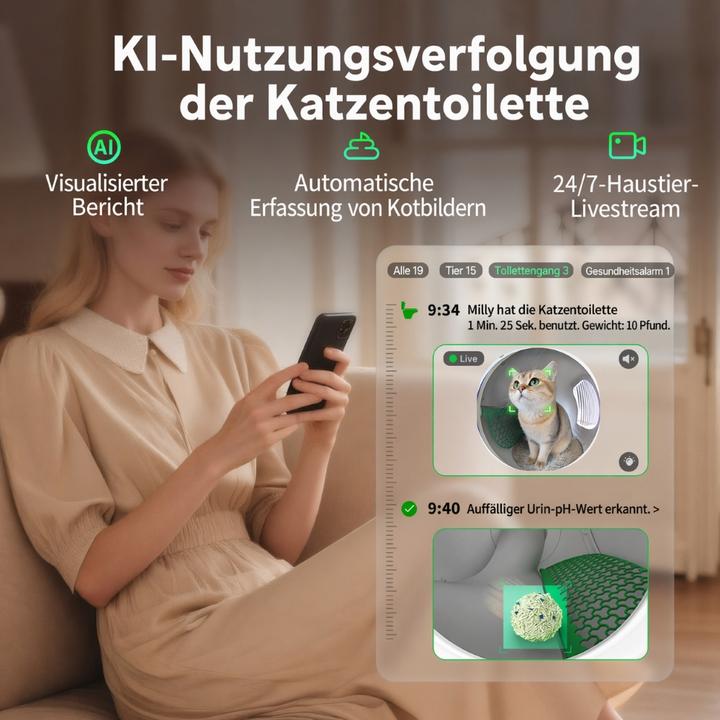 Image du produit Petkit Purobot Max Pro 2 (Bac à litière autonettoyant, Bac à litière fermé)