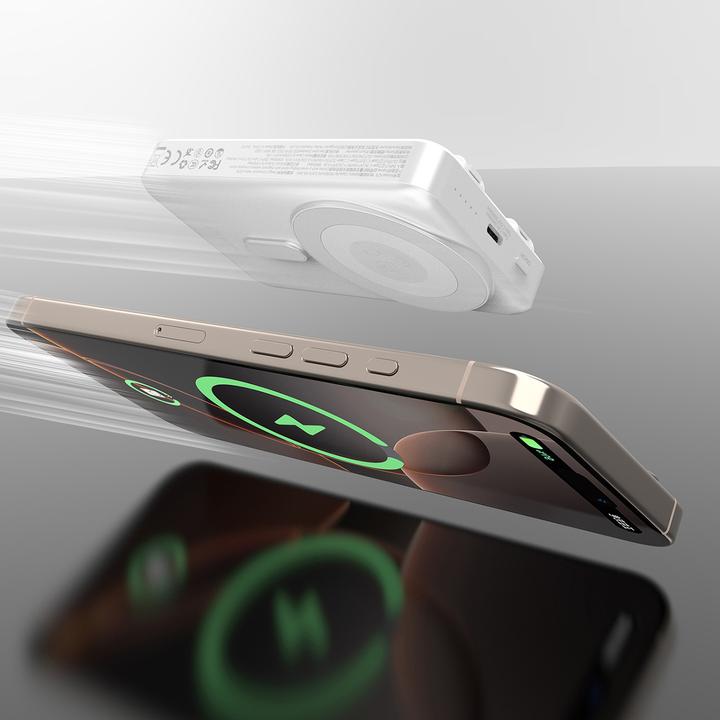 Produktbild Dudao K29 MagSafe powerbank 10000mAh Silver (10000 mAh, 20 W, 38.50 Wh)