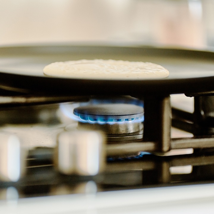 Actual product image Relaxdays Crepe pan (25.50 cm, Crêpe pan, Cast aluminium)