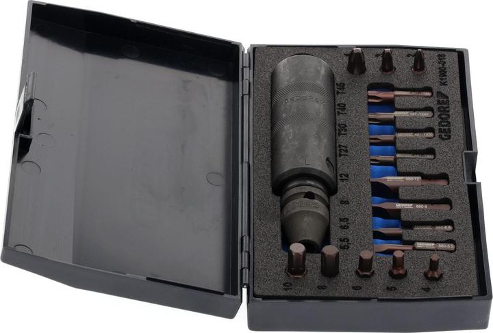 Actual product image Gedore Screw loosener set 1/2. 18 pcs.
