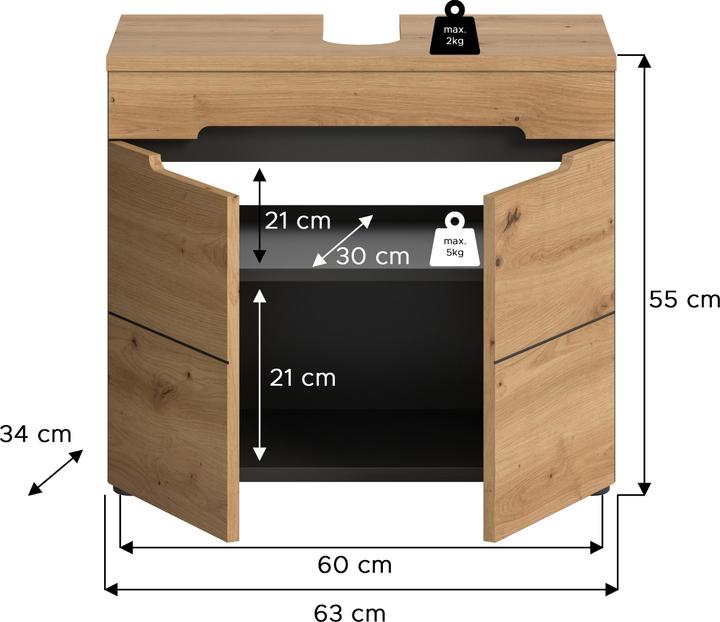 Productafbeelding Xonox Home Canu (63 x 34 x 55 cm)