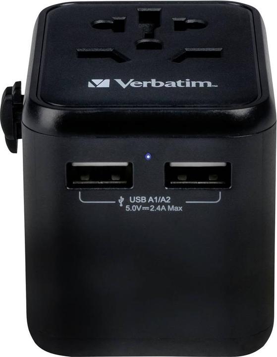Image du produit Verbatim Adaptateur universel de voyage avec 2 ports USB-A
