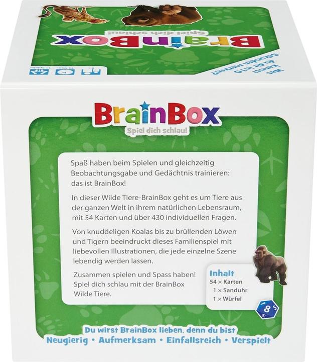 Actual product image Brainbox Brain Box- Wild animals (German)